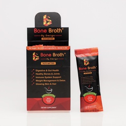 [BO008] Bone broth, "Spicy Tomato" flavor Package of 10 sachets