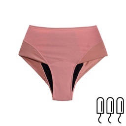[HP009] Menstrual High Waist Panties - Montana - Pink