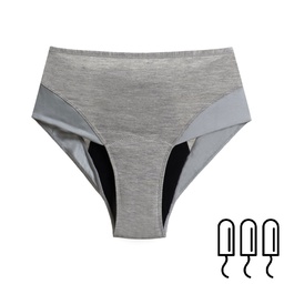 [HP010] Menstrual High Waist Panties - Montana - Grey