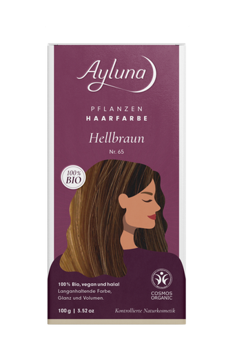 [AL011] Ayluna Pflanzen-Haarfarbe: Helles Kastanienbraun