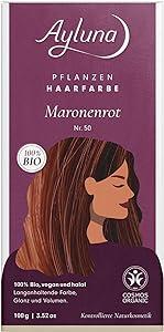 [AL016] Coloration Capillaire Végétale : Rouge Châtain