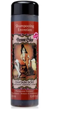 [NJ044] Shampoing au henné Châtain doré