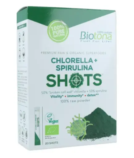 [BT003] Biotona bio Chlorella + Spirulina-shots