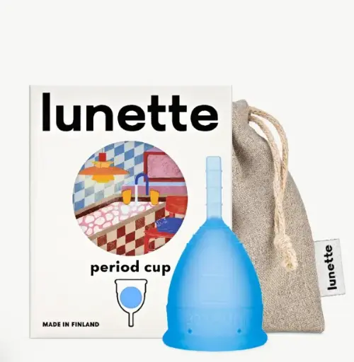 Coupe menstruelle - couleur bleu
